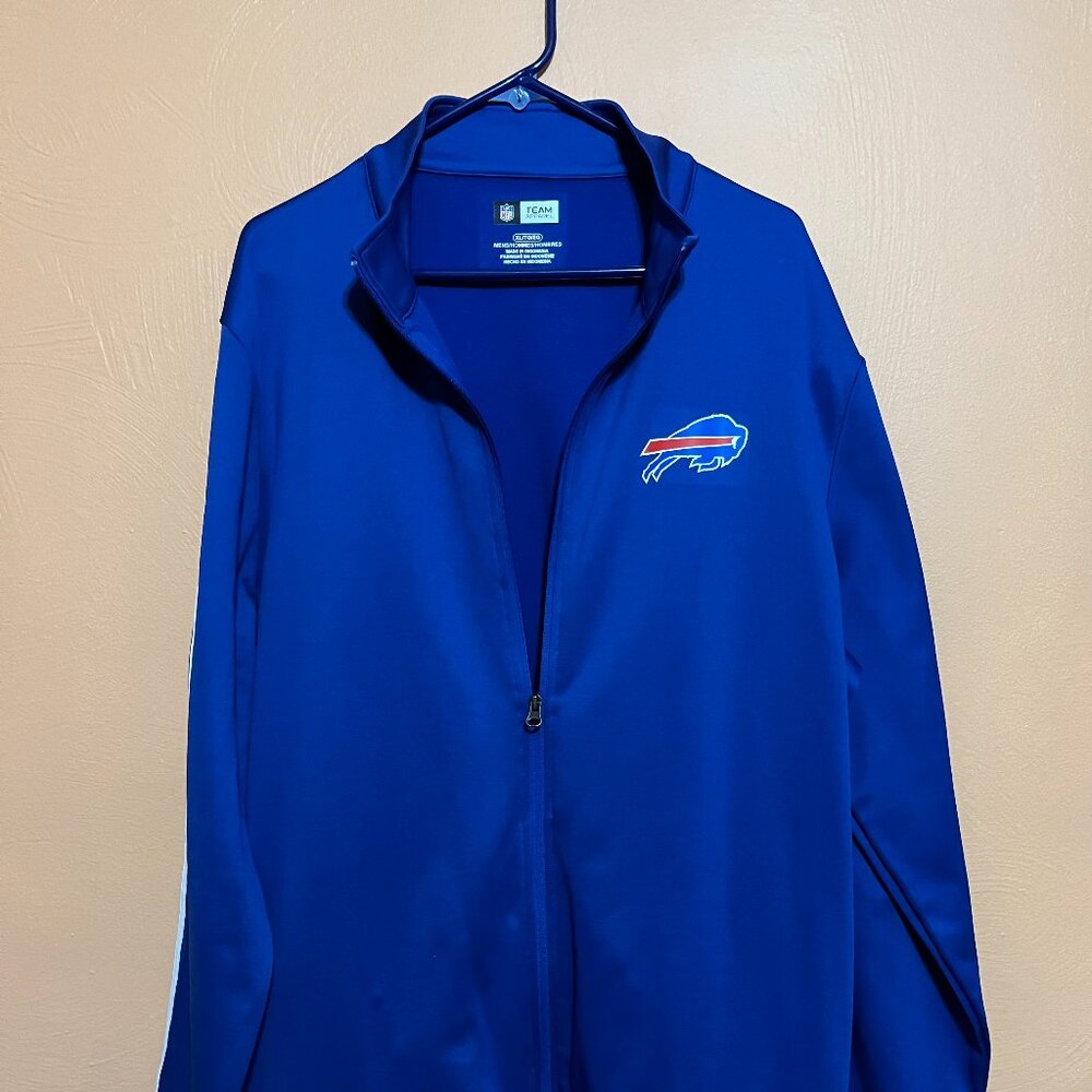 NFL Team Apparel. Men's Buffalo Bills Jacket with Logo. Full Zip Front. New. XL